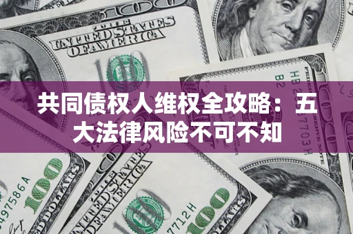 武汉共同债权人维权全攻略：五大法律风险不可不知