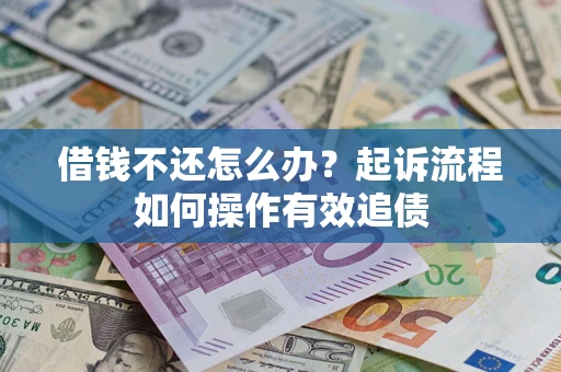武汉借钱不还怎么办？起诉流程如何操作有效追债