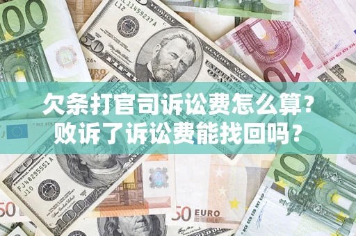 武汉欠条打官司诉讼费怎么算？败诉了诉讼费能找回吗？