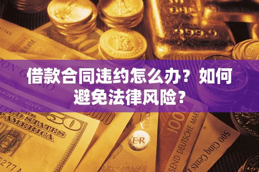 武汉借款合同违约怎么办？如何避免法律风险？