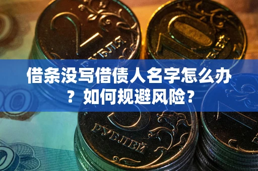 武汉借条没写借债人名字怎么办？如何规避风险？