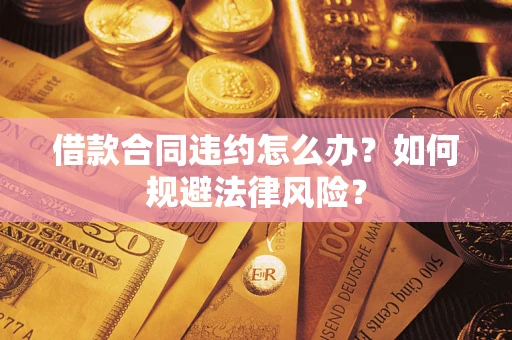 武汉借款合同违约怎么办？如何规避法律风险？