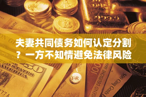 武汉夫妻共同债务如何认定分割？一方不知情避免法律风险必看！